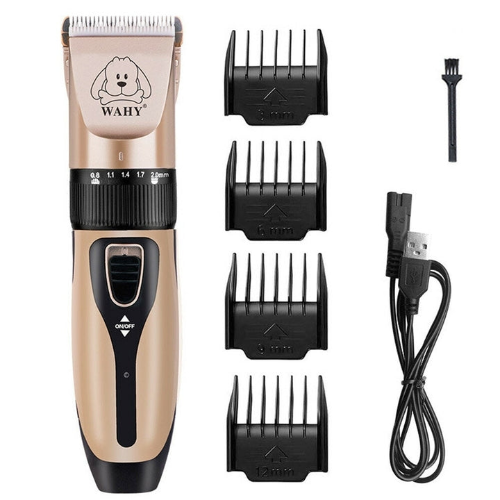 Electrical Dog Hair Trimmer Low-noise Pet Hair Clipper Machine Rechargeable Grooming Cutter Pet Hair Remover Comb Spare Image 6