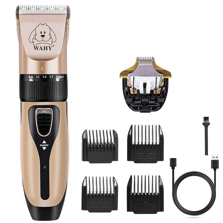 Electrical Dog Hair Trimmer Low-noise Pet Hair Clipper Machine Rechargeable Grooming Cutter Pet Hair Remover Comb Spare Image 8