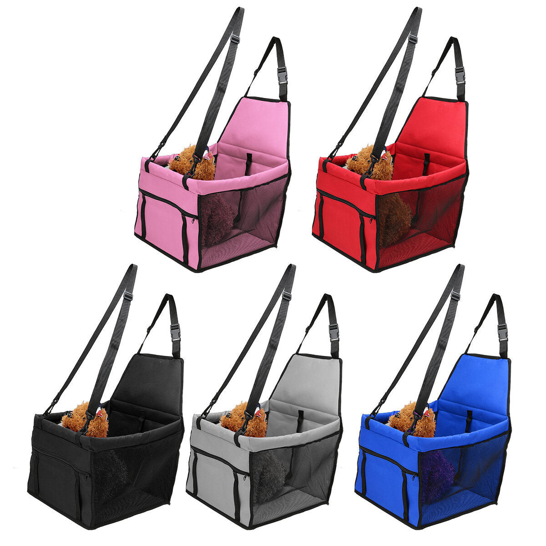 Folding Pet Bag Breathable Mesh Waterproof Car Pet Seat Dog Handbag Outdoor Travel Image 1