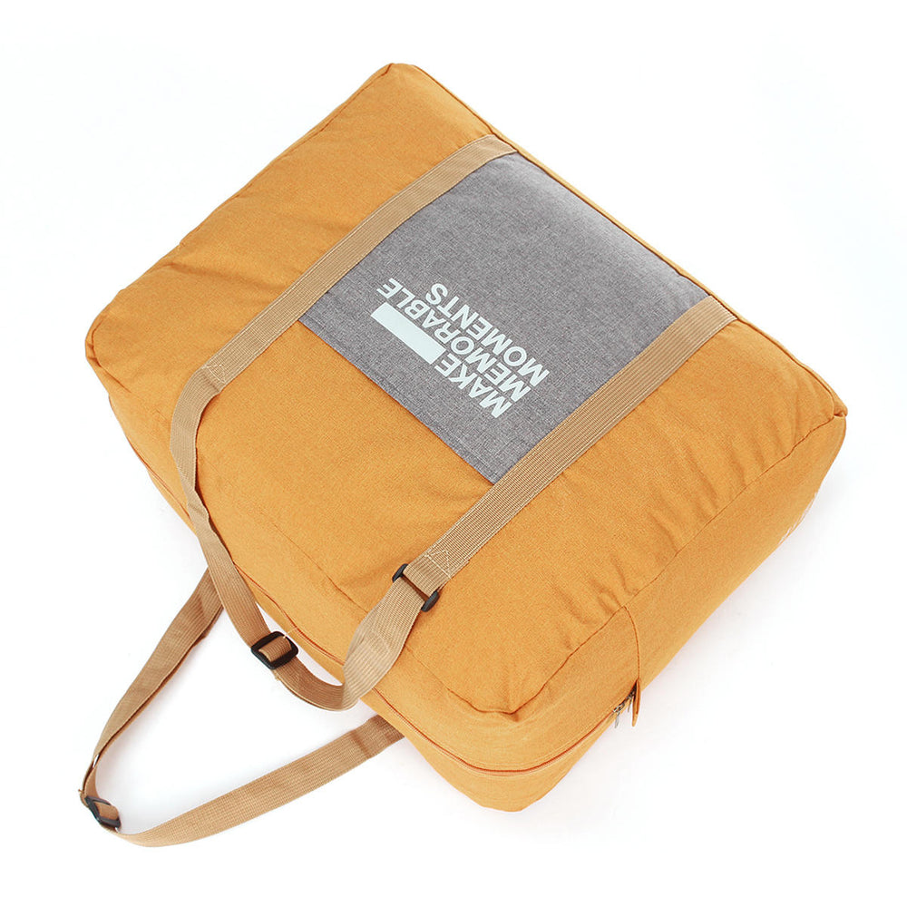 Foldable Waterproof Storage Bag Large Capacity Travel Polyester Handbag Image 2