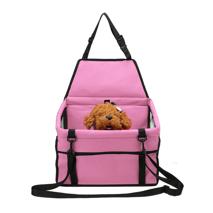 Folding Pet Bag Breathable Mesh Waterproof Car Pet Seat Dog Handbag Outdoor Travel Image 5