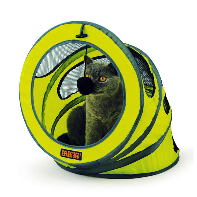 Foldable storage spiral Pet Cat Tunnel Toys Breathable Pet Toys Image 3