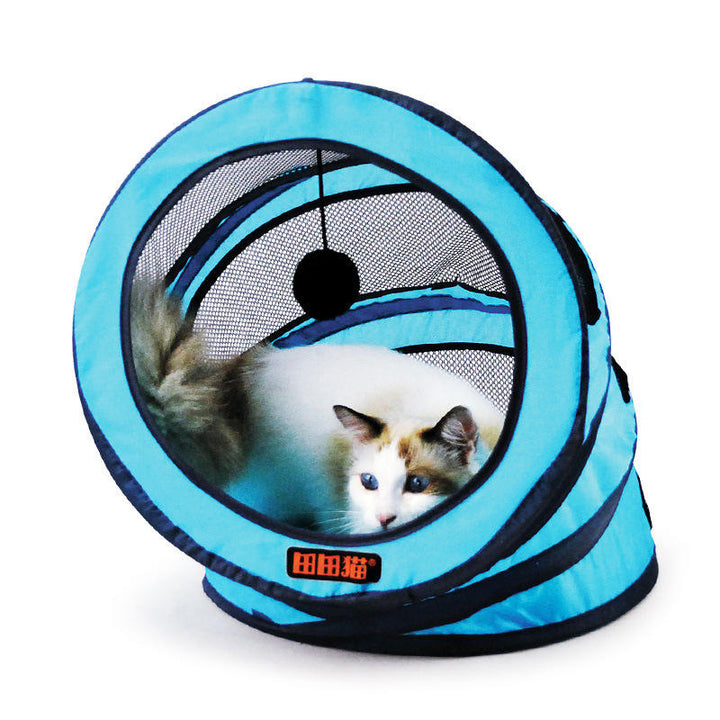 Foldable storage spiral Pet Cat Tunnel Toys Breathable Pet Toys Image 5