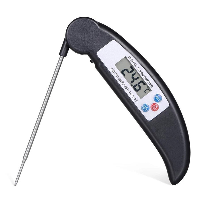 Folding Food Thermometer Quick Temperature Measurement Automatic Shut-Down for BBQ Baking Image 3