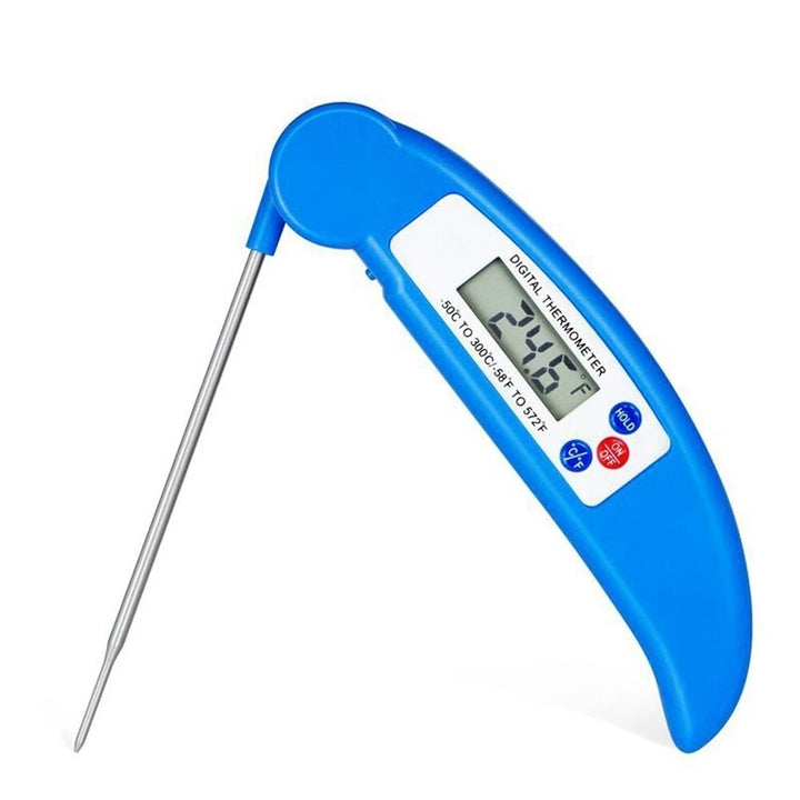 Folding Food Thermometer Quick Temperature Measurement Automatic Shut-Down for BBQ Baking Image 4