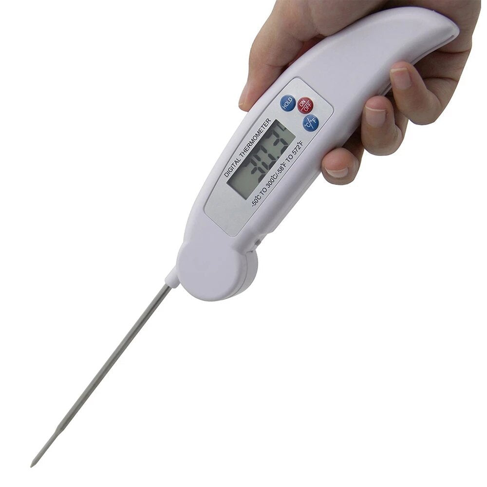 Folding Food Thermometer Quick Temperature Measurement Automatic Shut-Down for BBQ Baking Image 5