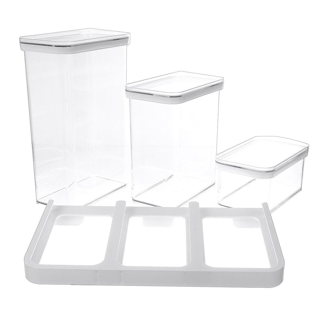 Food Storage Container Wall-mounted Grain Receive One Case With Lid Image 2