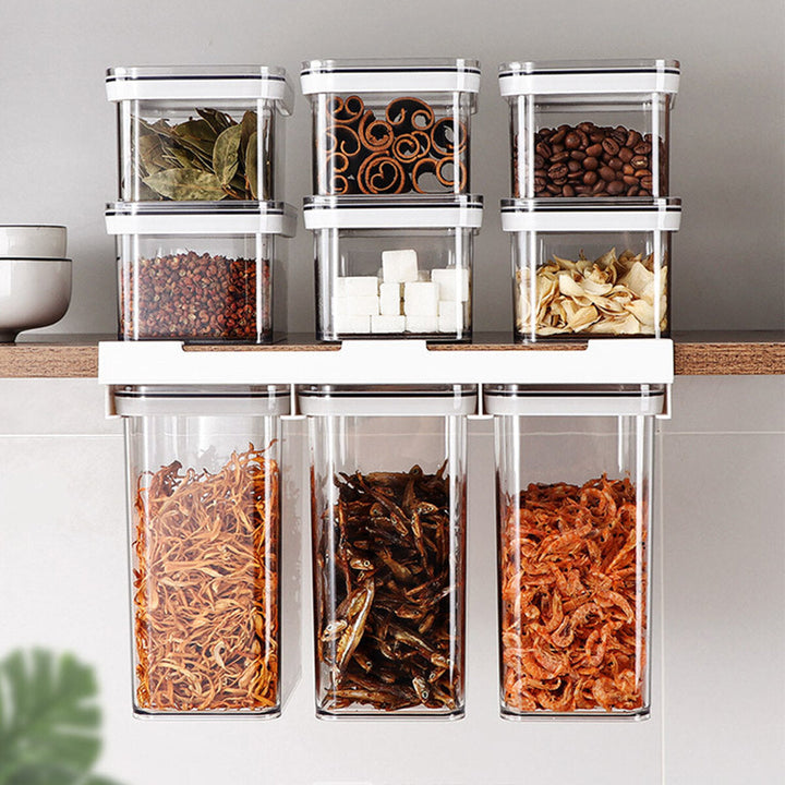 Food Storage Container Wall-mounted Grain Receive One Case With Lid Image 3