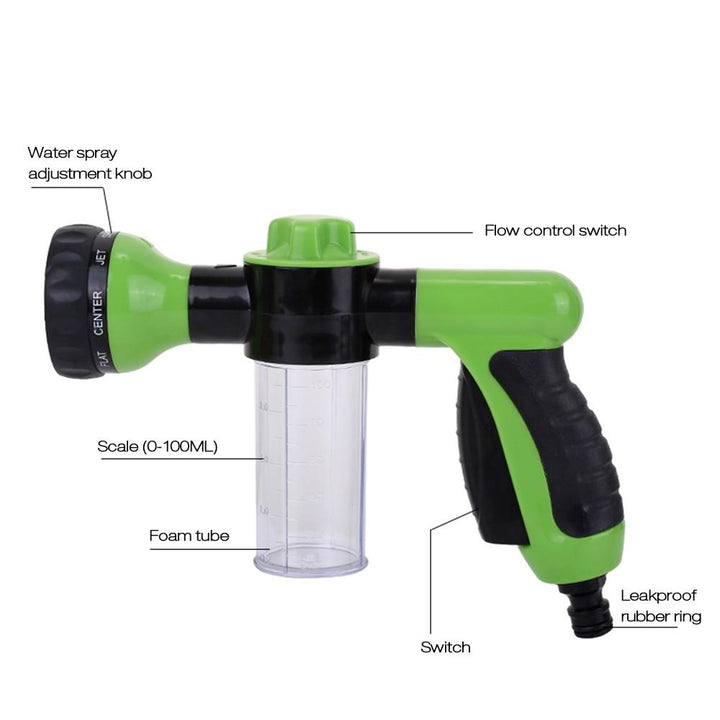 Foam Sprayer Garden Water Hose Nozzle Soap Dispenser Gun Image 8