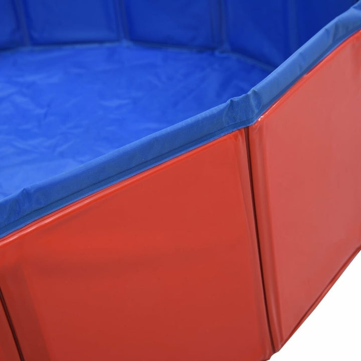 Foldable Dog Swimming Pool Red 160x30 cm PVC Puppy Bath Collapsible Bathing for Cats Playing Kids Bathtub Pet Supplies Image 7