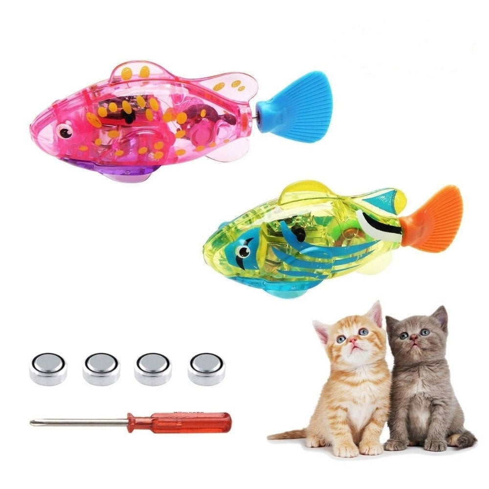 Fish Activated Battery Powered Robotic Pet Toys for Fishing Tank Decorating Fish Image 1