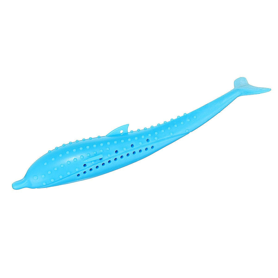 Fish Shape Cat Mint Toothbrush Pet Molar Stick Teeth Cleaning Silicone Toys Pet Toys Image 1