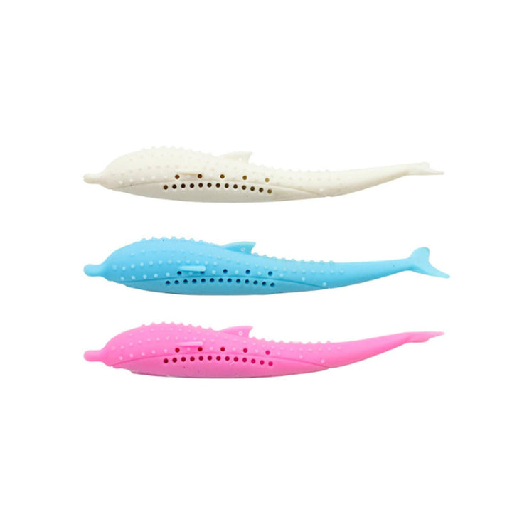 Fish Shape Cat Mint Toothbrush Pet Molar Stick Teeth Cleaning Silicone Toys Pet Toys Image 8