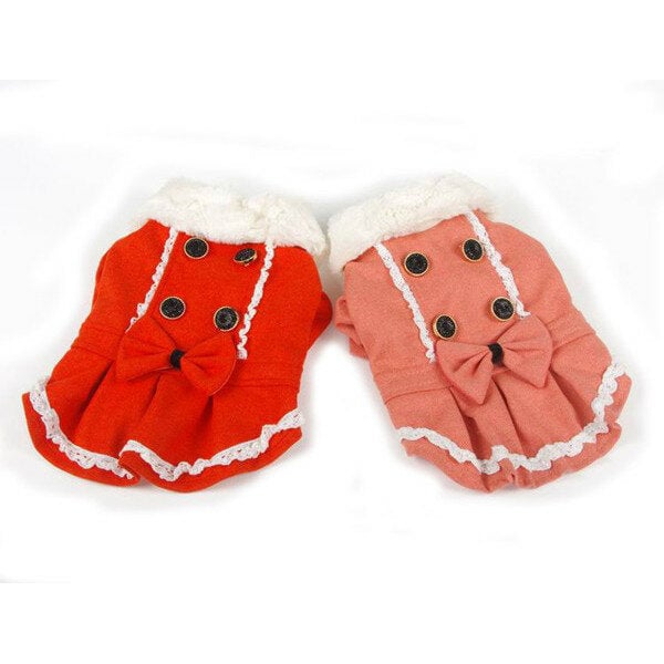 Fashionable Pet Fabric Princess Lovely Bow-Knot Decoration Skirt DTTT Image 1