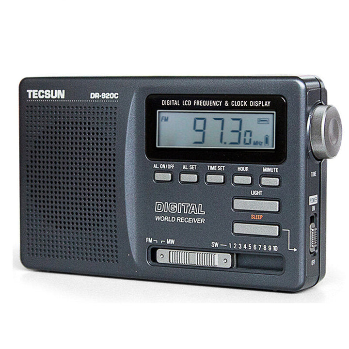 FM MW SW 12 Band Digital Clock Alarm Radio Receiver Image 2