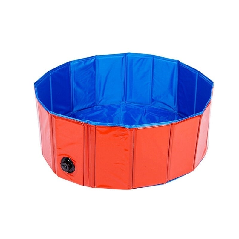 Foldable Dog Pool Pet Bath Inflatable Swimming Tub Collapsible Bathing Pool for Dogs Cats Kids Portable Durable PVC Image 1