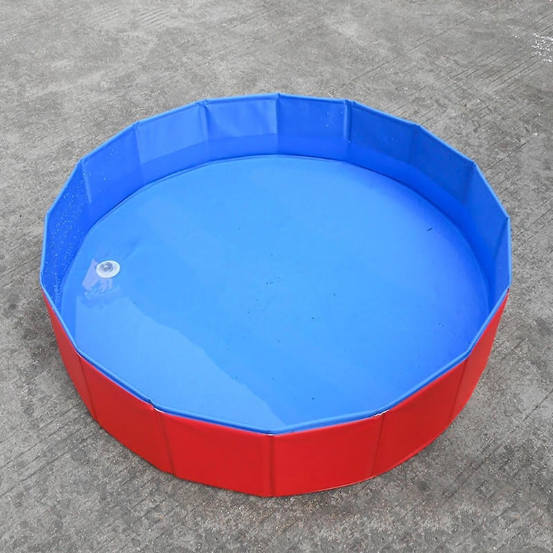 Foldable Dog Pool Pet Bath Inflatable Swimming Tub Collapsible Bathing Pool for Dogs Cats Kids Portable Durable PVC Image 3