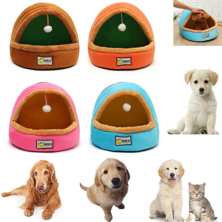 Foldable Kennel Dog Bed For Dogs Cats Animals Pet House Tent All Seasons Washable Cushion Image 1