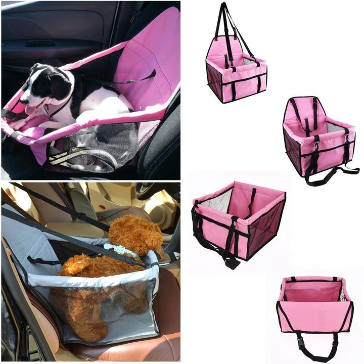 Foldable Pet Dog Car Seat Cover Safe Basket Protector Puppy Travel Pet Carrier Bag Image 1