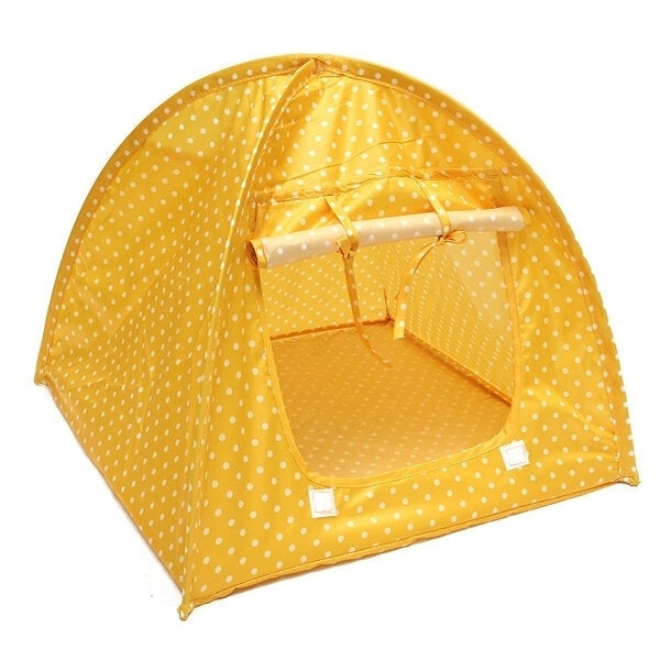 Foldable Pet Cat Tent Playing Bed House Kitty Camp Waterproof Outdoor Dog Kennel Image 9