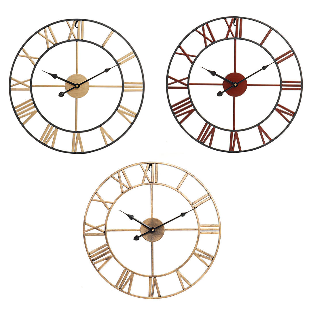 Extra Large Wall Clock 18 Inch Vintage Rustic Oversized Metal Wall Clocks Image 4