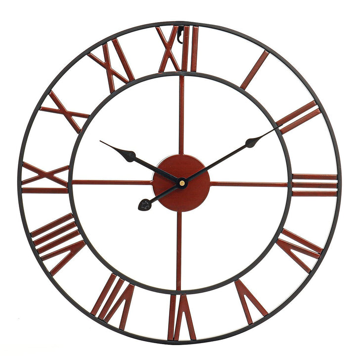 Extra Large Wall Clock 18 Inch Vintage Rustic Oversized Metal Wall Clocks Image 1