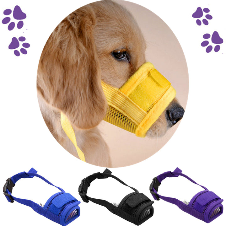 Fashion Adjustable Nylon Dog Muzzle Pet Puppy Mesh Mouth Mask Anti Biting Barking S-XL Image 10