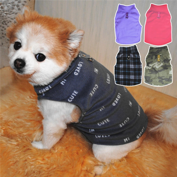 Fleece Winter Dog Clothes Small Large Big Dogs Pet Coats Vest Jacket Pet Warm Clothes Image 2