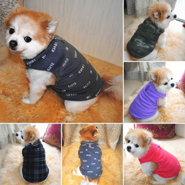 Fleece Winter Dog Clothes Small Large Big Dogs Pet Coats Vest Jacket Pet Warm Clothes Image 3