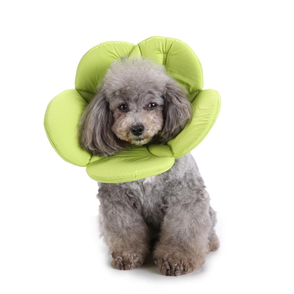 Flower Shape Dog Cat Collar Pet Elizabeth Circle Wound Healing Medical Anti-Bite Collar Image 2