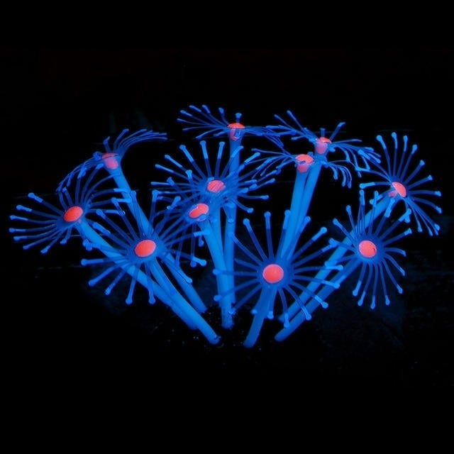 Glowing Artificial Fish Tank Aquarium Coral Plants Ornament Underwater Pets Decor Image 7