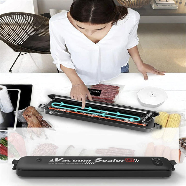 Food Vacuum Packaging Machine Household Automatic Vacuum Sealer Portable Kitchen Food Preservation Machine Image 5