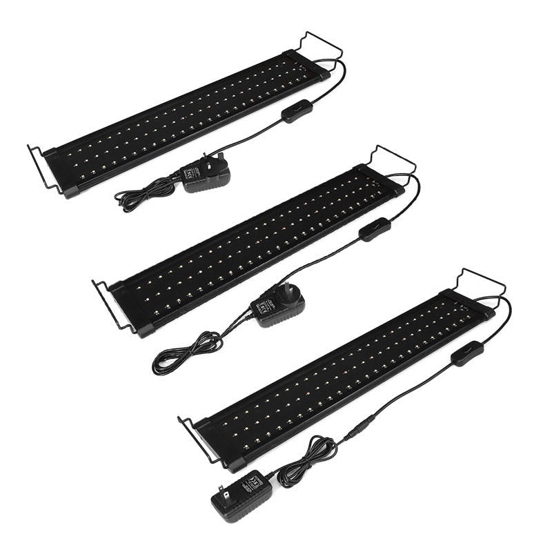 For 65-70CM RGB 78LED Aquarium Fish Tank Light Aquarium Light Extendable Brackets US/AU/UK Image 1