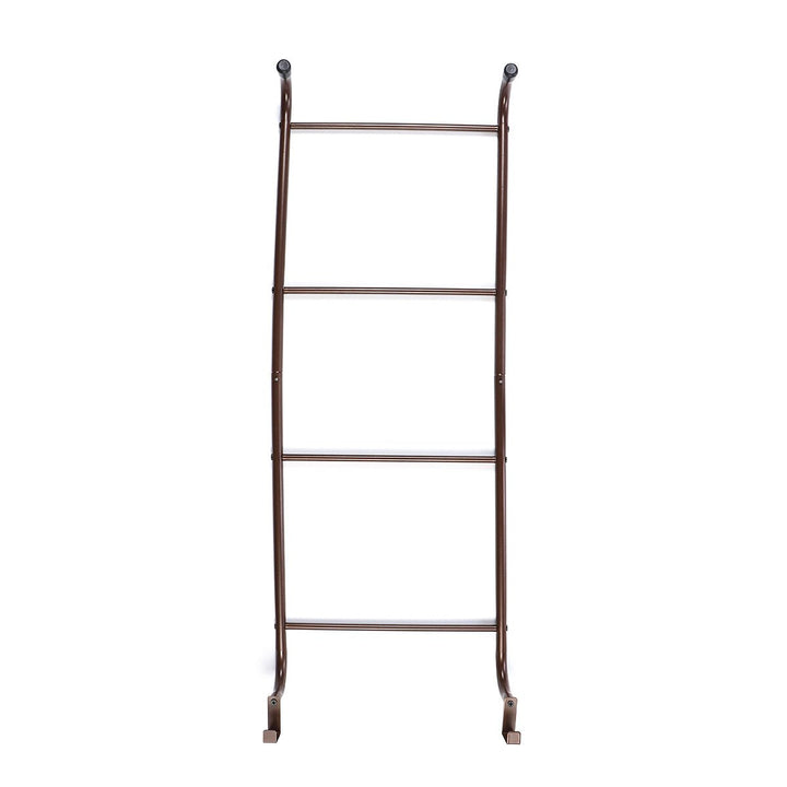 Four Layers of Hooks Behind The Door Towel Bar Towel Rack No Perforation No Trace Bathroom Shelf Hanger Rack Storage Image 1