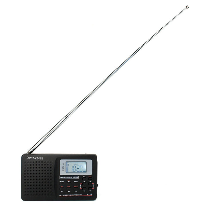 Full Band Radio FM MW SW Stereo Station Receiver Portable Clock Alarm Image 4