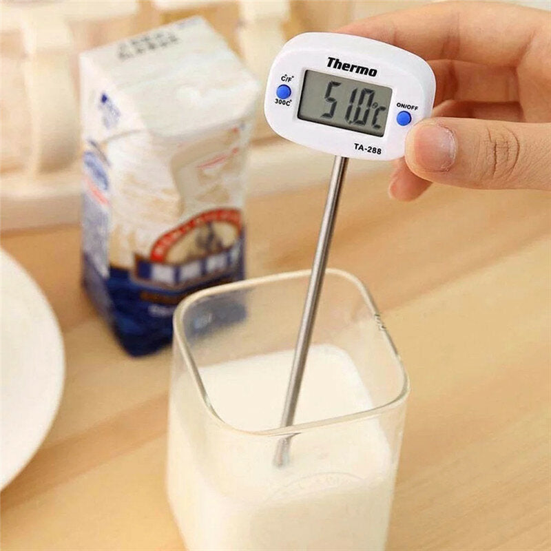 Food Thermometer Fast Temperature Measurement 304 Stainless Steel for Kitchen Image 4