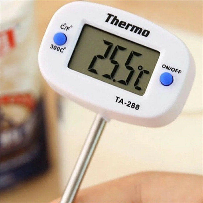 Food Thermometer Fast Temperature Measurement 304 Stainless Steel for Kitchen Image 5