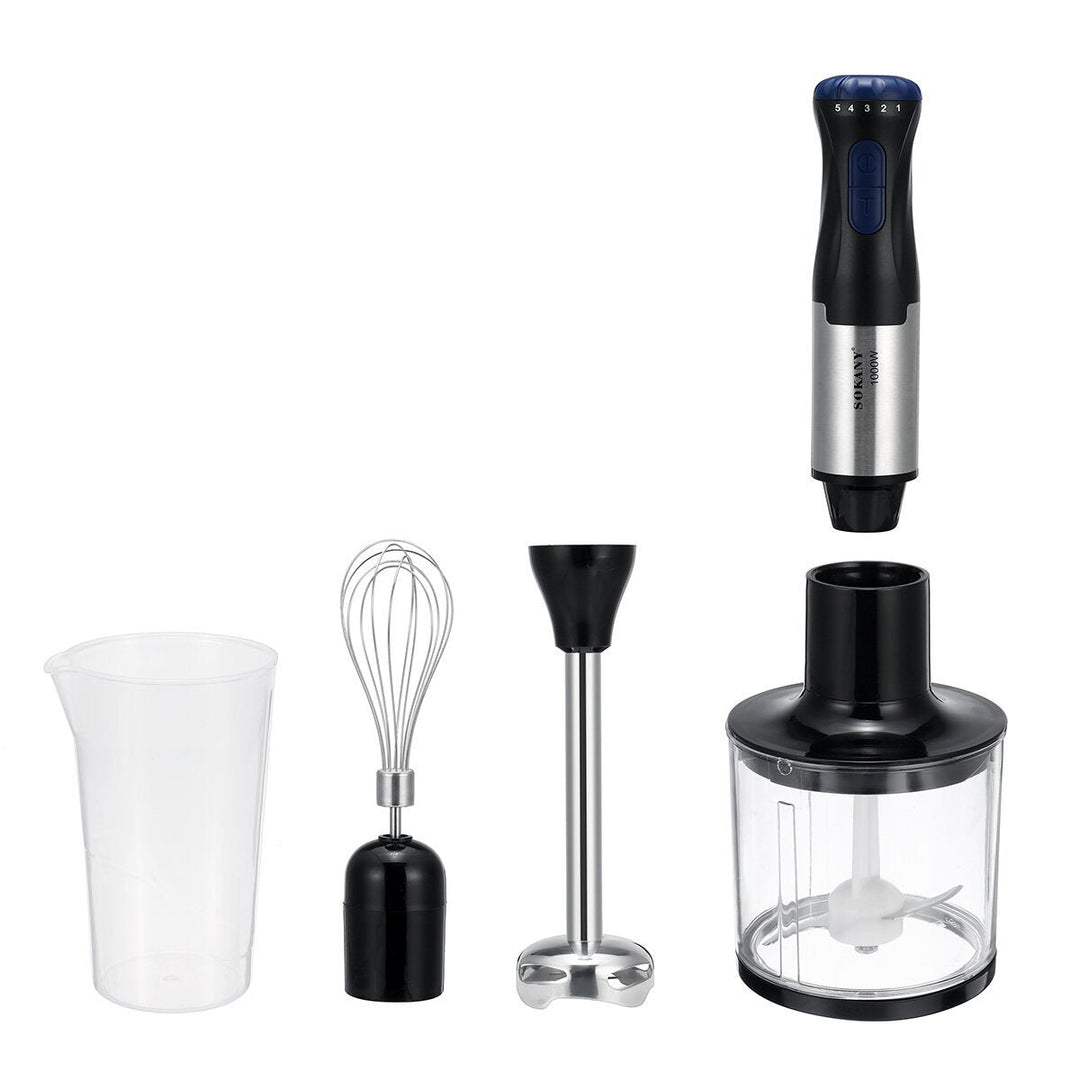 Four in One Hand Blender 220V 1000W Food Processor Grinder Egg Whisk Beaker Chopper Image 1