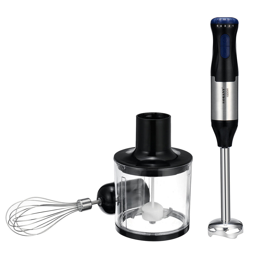 Four in One Hand Blender 220V 1000W Food Processor Grinder Egg Whisk Beaker Chopper Image 4