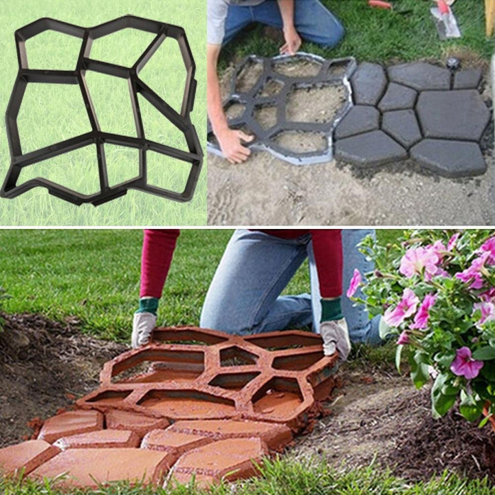 Garden DIY Plastic Path Maker Mold V4 Image 2