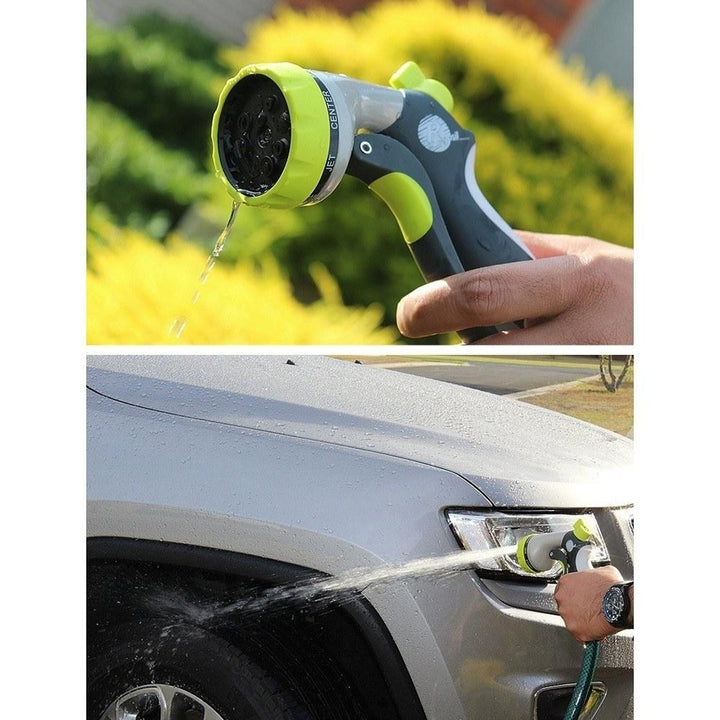 Garden Hose Nozzle 8 Patterns High Pressure for Outdoor Watering Plants, Lawns, Car Washing and Pets Showering Image 12