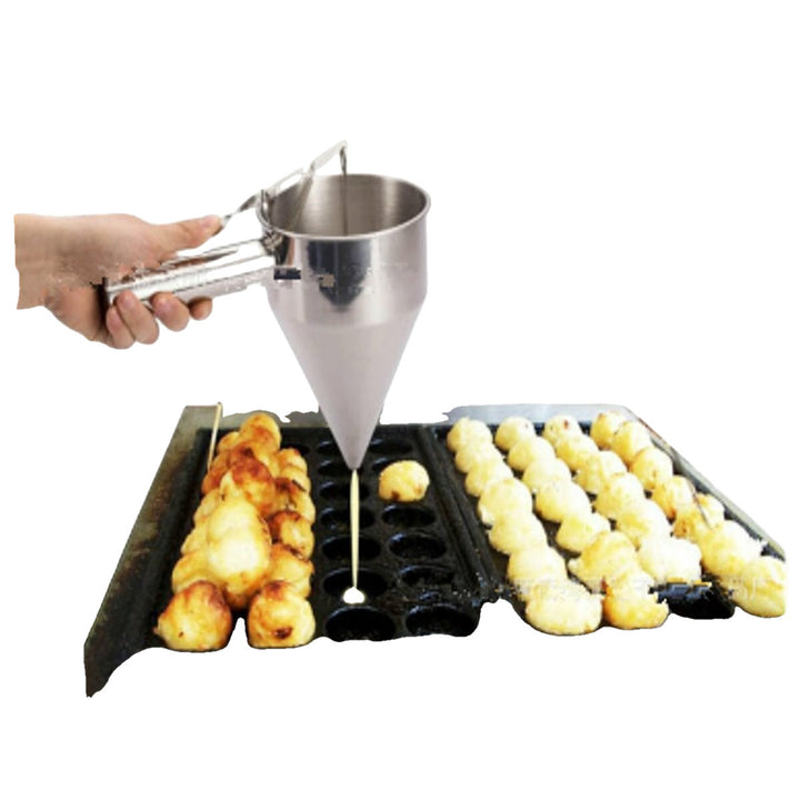 Imbuto conico Utensili in acciaio inox Octopus Fish Balls Kitchen Tool Image 6