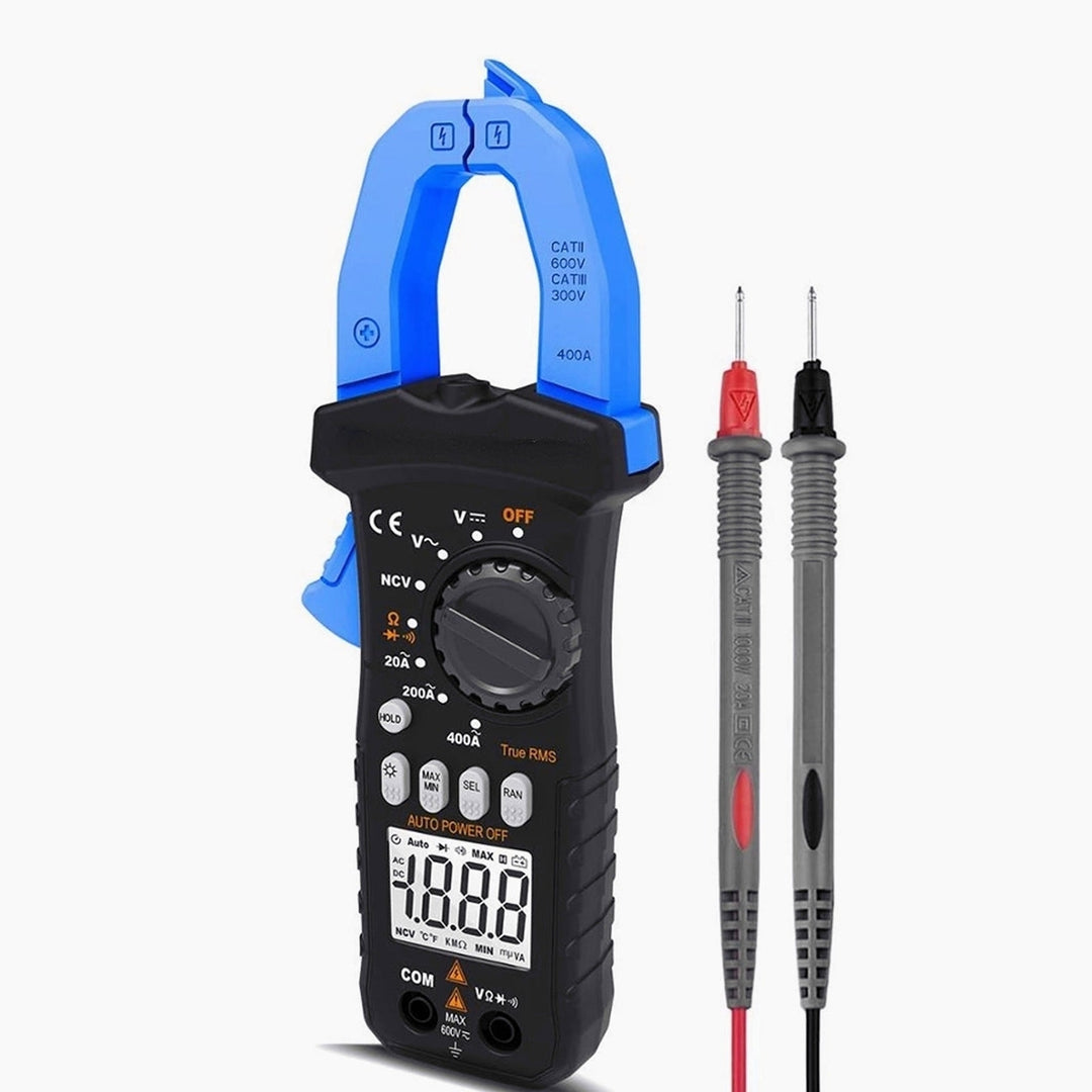 Intelligent Digital Auto Range Clamp Multimeter Anti Burning Image 1