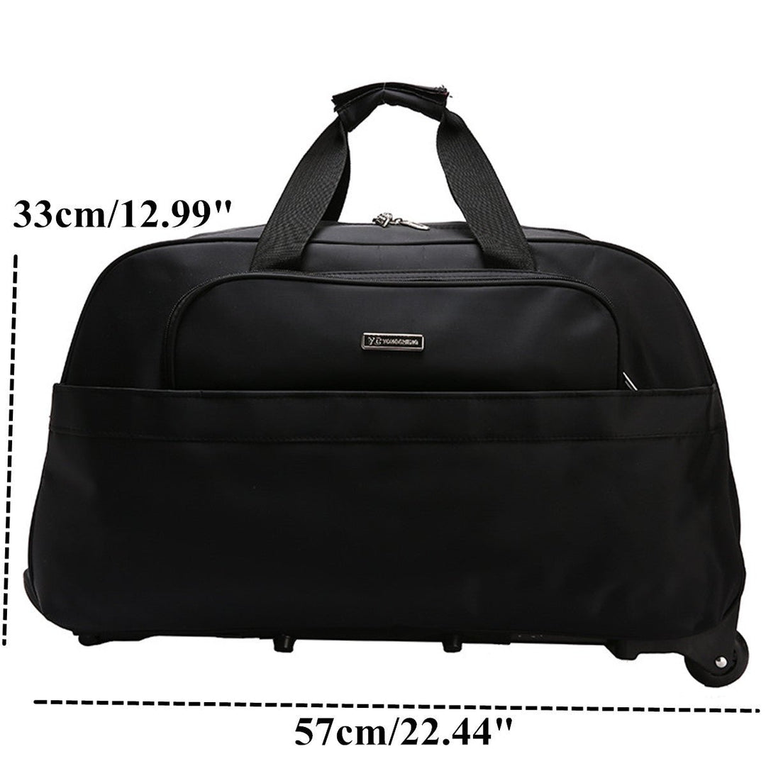 High Capacity Travel Duffle Luggage Trolley Bag With Wheels Rolling Suitcase Travel Bags Carry-On Bag Image 7