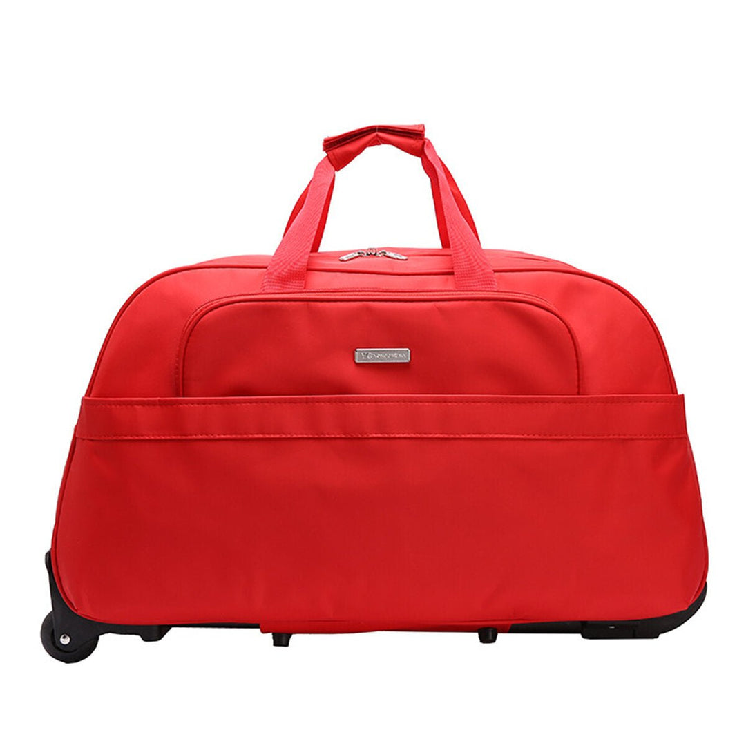 High Capacity Travel Duffle Luggage Trolley Bag With Wheels Rolling Suitcase Travel Bags Carry-On Bag Image 8