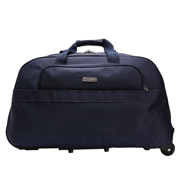 High Capacity Travel Duffle Luggage Trolley Bag With Wheels Rolling Suitcase Travel Bags Carry-On Bag Image 1