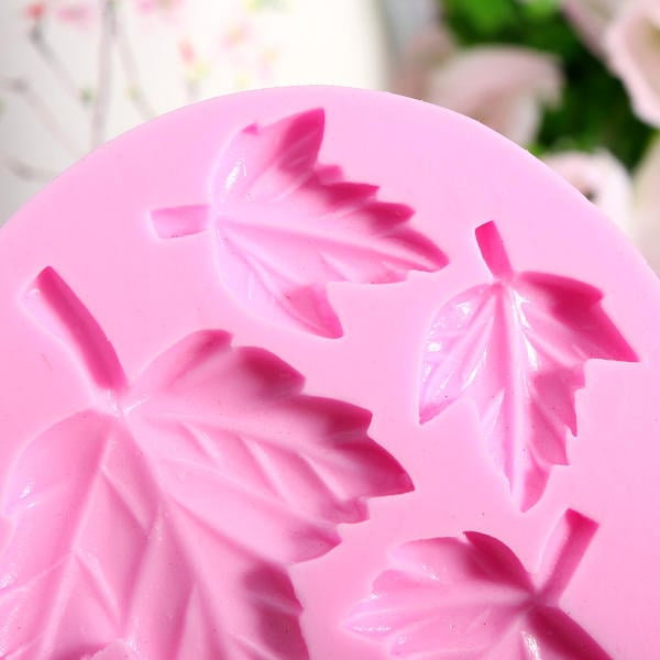 Mapple Leaf Silicone Fondant Mold Sugarcraft Cake Decorating Mould Image 2