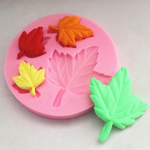 Mapple Leaf Silicone Fondant Mold Sugarcraft Cake Decorating Mould Image 6