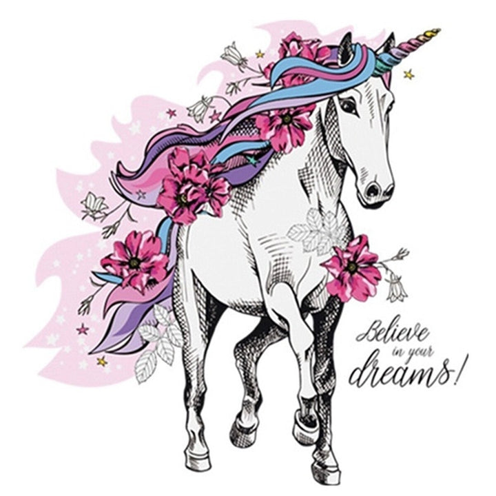 Magical Running Horse Removable PVC Wall Sticker Background Kids Bedroom Decals Image 1