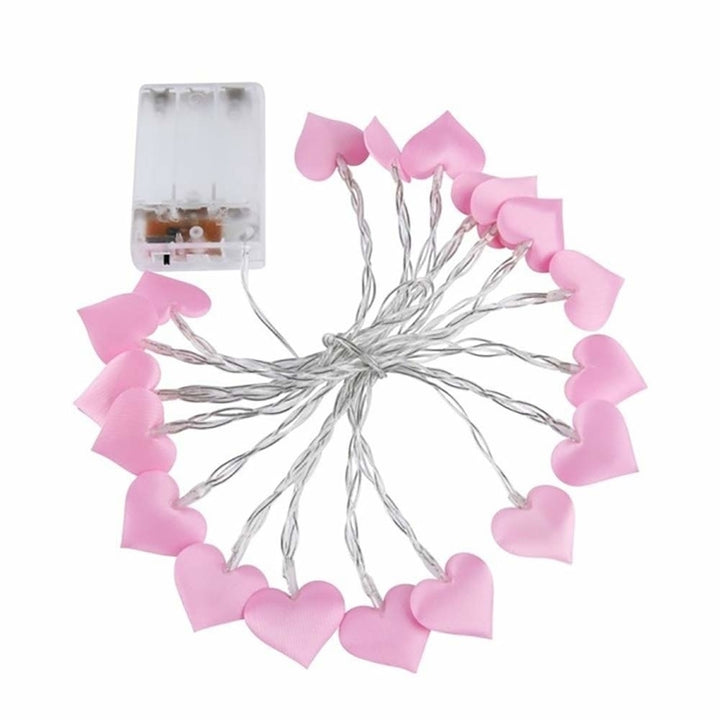 LED Heart Shape String Lights 1.5M 3M Indoor Fairy Christmas Decoration Garland For Valentines Day Living Room Image 1